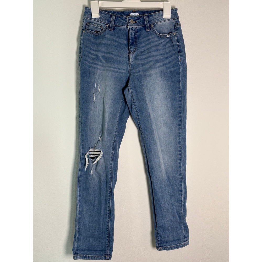 Time and Tru Womens Distressed Skinny Jeans Size 2 Medium Denim TT34100122550CB